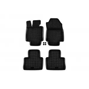 image-22-Specific rubber mats suitable for Toyota Rav4, Rav4 Hybrid after 2018 with automatic transmission, 4-piece set, black color
