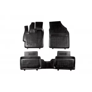 image-30-Specific rubber mats suitable for Toyota Yaris Cross after 2021, 3-piece set, black color