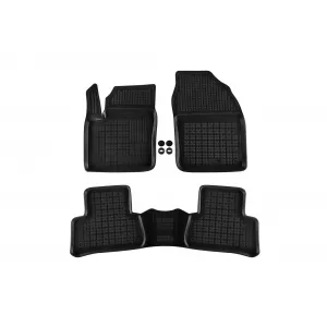 image-36-Specific rubber mats suitable for Toyota C-HR after 2023, without PHeV version, 3-piece set, black color