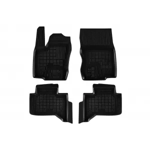 image-38-Specific rubber mats suitable for Land Cruiser J250 after 2024, 4-piece set, black color