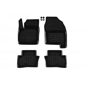 image-39-Specific rubber mats suitable for Toyota C-HR PHEV after 2023 for version with fire extinguisher under the passenger seat, 4 pieces, black
