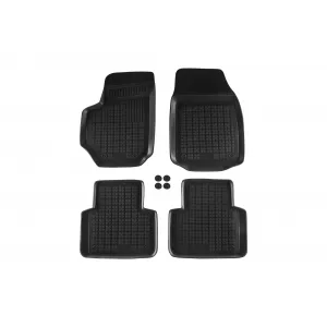 Specific rubber mats suitable for Fiat Croma 2005-2011 Set of 4 pcs, black
