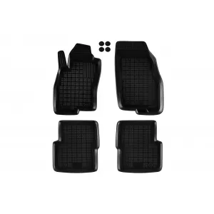 image-47-Specific rubber mats suitable for Fiat Punto 2012-2018, 4-piece set, black color