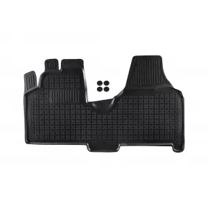 image-49-Specific rubber mats suitable for Citroen Jumpy, Fiat Scudo, Peugeot Expert 2006-2016, Toyota Proace 2013-2016, with velour floor covering, 1-piece set, black color