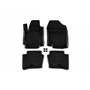 image-52-Specific rubber mats suitable for Hyundai i20 2008-2014, 4-piece set, black color