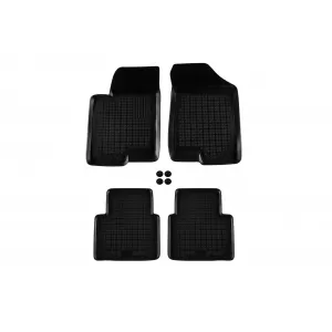 image-53-Specific rubber mats suitable for Hyundai Sonata 2004-2009, 4-piece set, black color