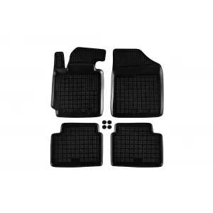 image-58-Specific rubber mats suitable for Hyundai Veloster after 2011, 4-piece set, black color