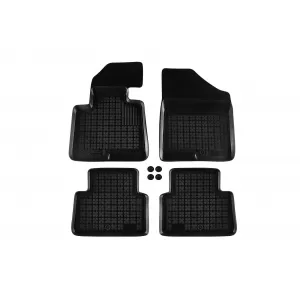 image-62-Specific rubber mats suitable for Hyundai Santa Fe 2012-2018, 4-piece set, black color