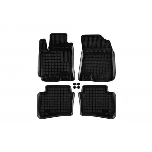 image-64-Specific rubber mats suitable for Hyundai i20 2014-2020, 4-piece set, black color