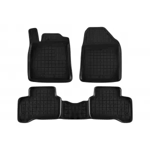 image-66-Specific rubber mats suitable for Hyundai Ioniq Hybrid after 2016, 3-piece set, black color