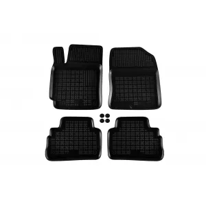image-68-Specific rubber mats suitable for Hyundai Kona 2017-2023 not suitable for Hybrid, 4-piece set, black color