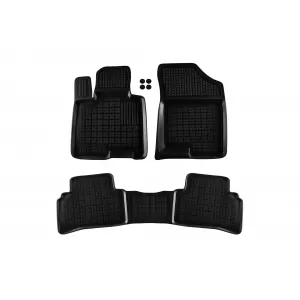 image-72-Specific rubber mats suitable for Hyundai Tucson 2018-2020, Tucson after 2020, KIA Sportage after 2021, not suitable for Hybrid, 3-piece set, black color