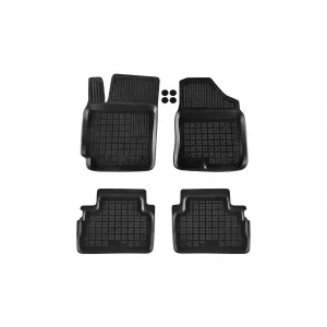 image-78-Specific rubber mats suitable for Hyundai Kona Hybrid HEV after 2023, 4-piece set, black color