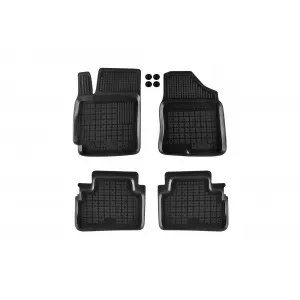 image-79-Specific rubber mats suitable for Hyundai Kona after 2023, 4-piece set, black color