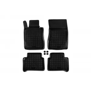 image-3-Specific rubber mats suitable for Mercedes E class W211 2002-2009, 4-piece set, black color