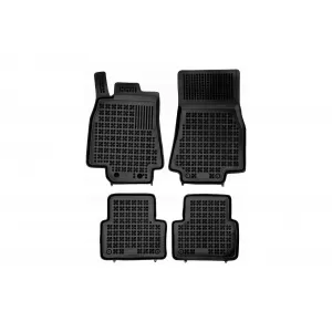 Covorașe din cauciuc specifice, potrivite pentru Mercedes A class W169 2004-2012, set de 4 piese, culoare neagră-image-6215681