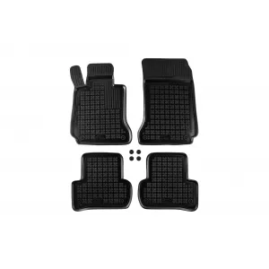 image-8-Specific rubber mats suitable for Mercedes C class W204 2007-2014, 4-piece set, black color