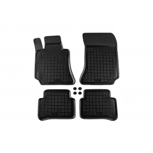 image-10-Specific rubber mats suitable for Mercedes E class W212 2009-2016, 4-piece set, black color