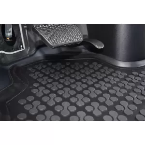 Specific rubber mat suitable for Mercedes Sprinter 2006-2020, VW Crafter 2006-2016, 1-piece set, black color-image-6215772