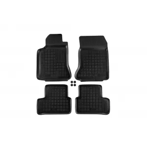 image-29-Specific rubber mats suitable for Mercedes A class W177, B class W247, CLA C118 after 2018, 4-piece set, black color