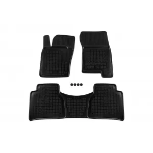 image-30-Specific rubber mats suitable for Mercedes X class W470 after 2017, 3-piece set, black color