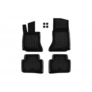 image-35-Specific rubber mats suitable for Mercedes C class W206 after 2021, 4-piece set, black color