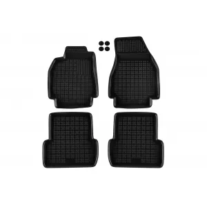 image-64-Specific rubber mats suitable for Renault Megane 2002-2009, 4-piece set, black color