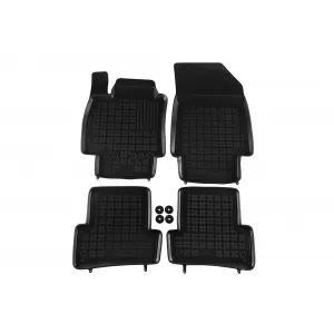 image-67-Specific rubber mats suitable for Renault Clio 2005-2019, Captur 2013-2019, 4-piece set, black color