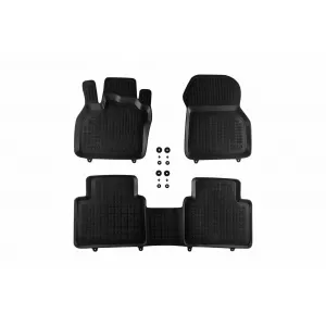 image-3-Specific rubber mats suitable for Renault Zoe after 2019, 3-piece set, black color