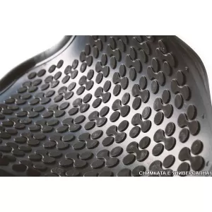 Specific rubber mats suitable for Renault Grand Scenic after 2016, 3-piece set, black color-image-6216145