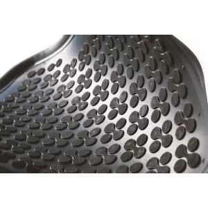 Specific rubber mats suitable for Seat Ibiza, Arona after 2017, 4-piece set, black color-image-6216198