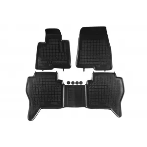 image-34-Specific rubber mats suitable for Mitsubishi Pajero 2002-2006, Montero 1999-2006, 3-piece set, black color