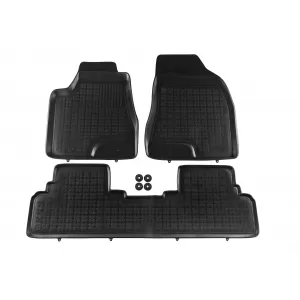 image-40-Specific rubber mats suitable for Lexus RX450 2009-2012, 3-piece set, black color