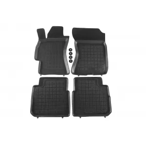image-60-Specific rubber mats suitable for Subaru Outback 2004-2009, 4-piece set, black color