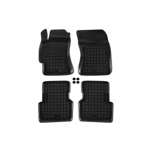 image-61-Specific rubber mats suitable for Subaru Forester 2002-2008, 4-piece set, black color