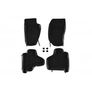 image-76-Specific rubber mats suitable for Jeep Cherokee KK 2007-2012, 4-piece set, black color
