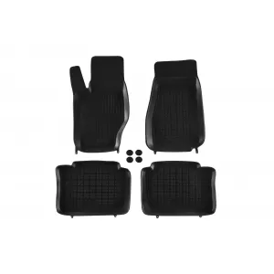 image-77-Specific rubber mats suitable for Jeep Grand Cherokee 2005-2010, 4-piece set, black color