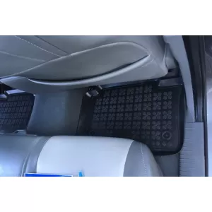 Specific rubber mats suitable for Jeep Grand Cherokee 2005-2010, 4-piece set, black color-image-6216580