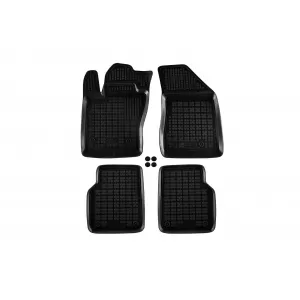 image-3-Specific rubber mats suitable for Jeep Compass after 2017, 4-piece set, black color