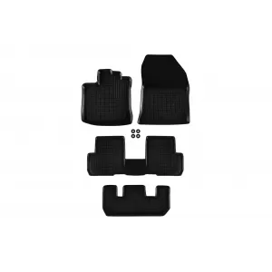 image-11-Specific rubber mats suitable for Dacia Lodgy 2012-2020 with 7 seats, 4-piece set, black color
