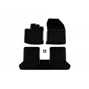 image-13-Specific rubber mats suitable for Dacia Dokker after 2012, 3-piece set, black color