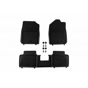 image-19-Specific rubber mats suitable for Dacia Spring after 2021, 3-piece set, black color