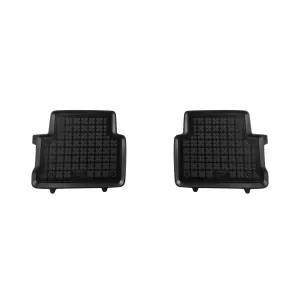 Specific rubber mats suitable for Dacia Jogger after 2021, without Hybrid version, 7 seats, 4-piece set, black color-image-6216721