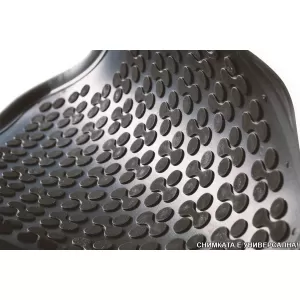 Specific rubber mats suitable for Dacia Duster Hybrid, LPG after 2024, 4-piece set, black color-image-6216740