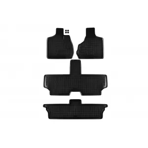 image-23-Specific rubber mats suitable for Chrysler Voyager 2001-2007, 7 seats, 4-piece set, black color