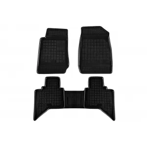 image-28-Specific rubber mats suitable for Isuzu D-Max after 2011, 3-piece set, black color