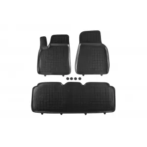 image-48-Specifikus gumiszőnyeg Tesla Model S 2012-tő, 3 részes szett, fekete