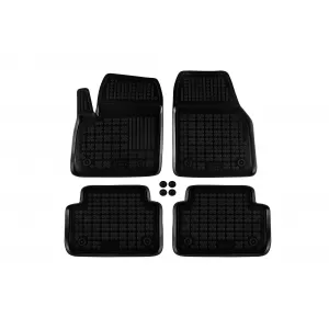 image-34-Specific rubber mats suitable for Jaguar E-Pace after 2017, 4-piece set, black color