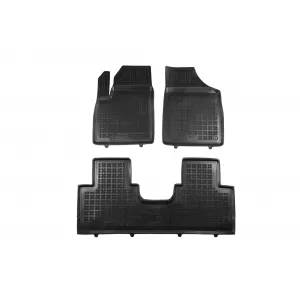 image-38-Specific rubber mats suitable for Dongfeng Forthing T5 after 2025, 3-piece set, black color