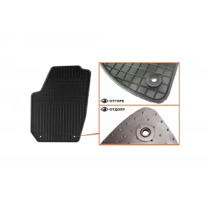 Mochete din cauciuc specifice, potrivite pentru Skoda Roomster 2006-2015, set de 4 piese, culoare neagră-image-6216873